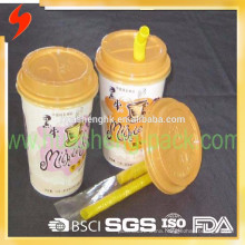 Hot sale printed 16oz paper cups with lid